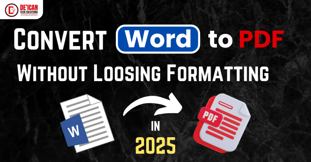 Convert Word to PDF Without Losing Formatting